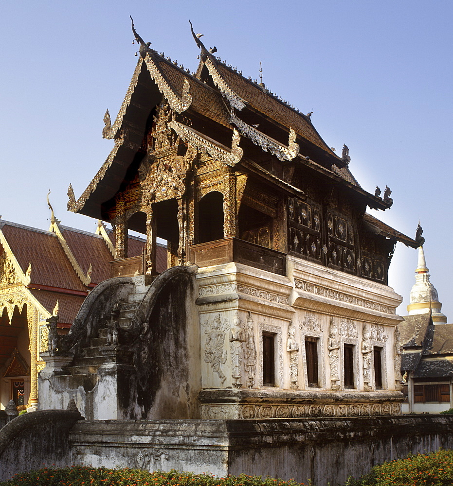 The Manuscript Library of Wat Phra Singh, Chiang Mai, Thailand, Southeast Asia, Asia