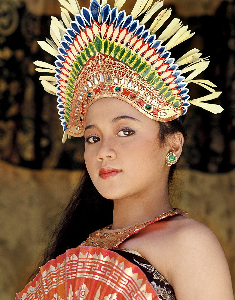 Legong dancer, the Legong dance is said to have been created by the king of Sukawati, Bali, Indonesia, Southeast Asia, Asia
