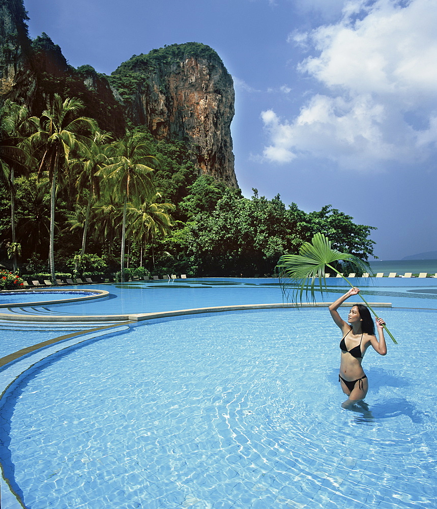 Pool, Rayavadee Resort, Krabi, Thailand, Southeast Asia, Asia