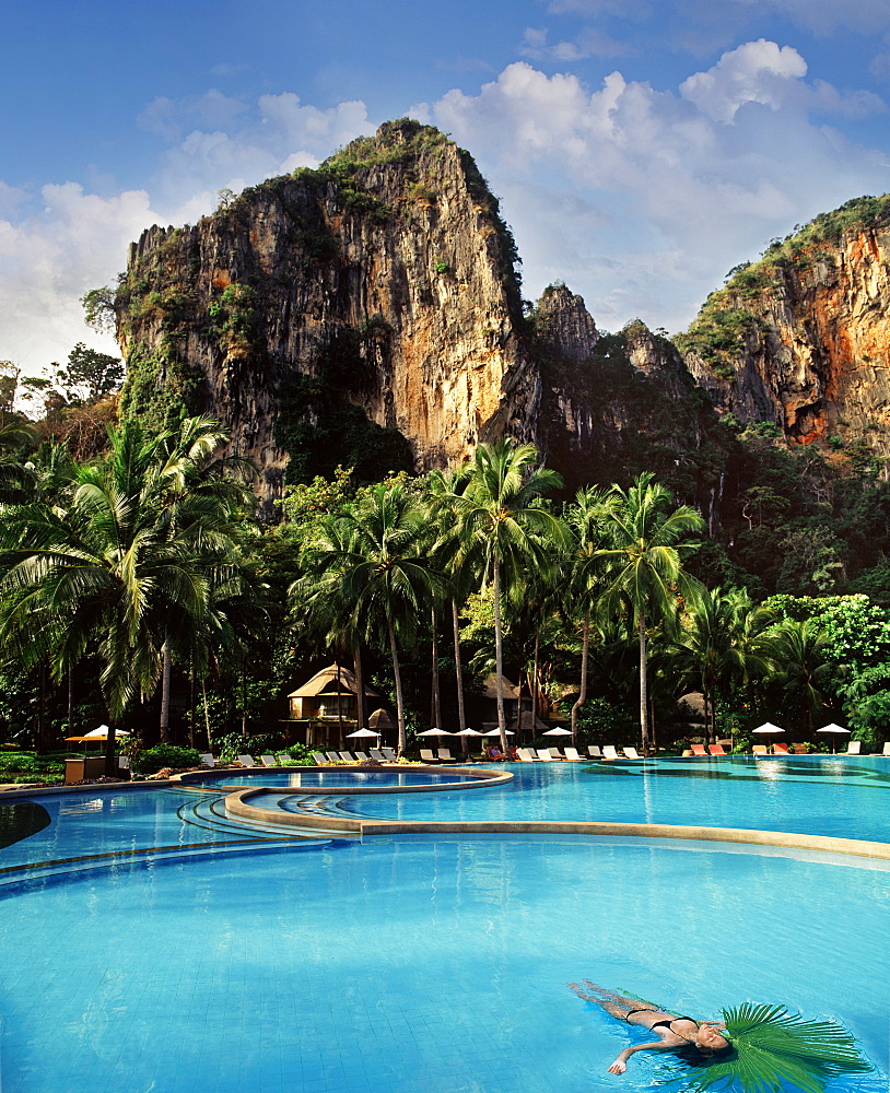 Pool, Rayavadee Resort, Krabi, Thailand, Southeast Asia, Asia