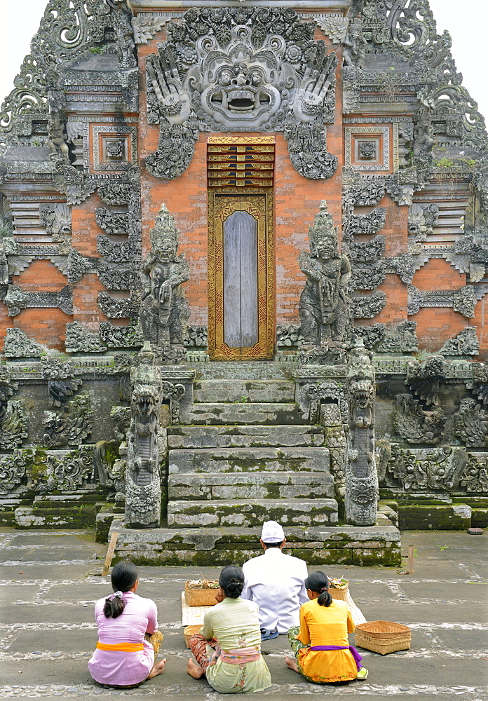 Gate of a Balinese House in Batubulan, Bali, Indonesia, Southeast Asia, Asia