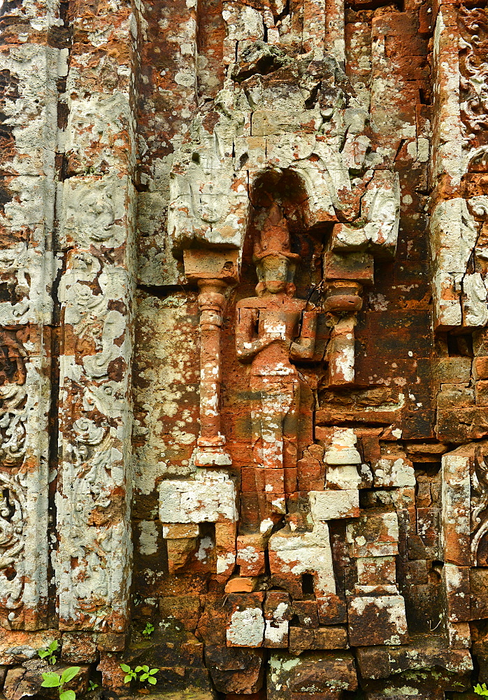 Detail of Temple 5B, Cham art, My Son, UNESCO World Heritage Site, Vietnam, Indochina, Southeast Asia, Asia