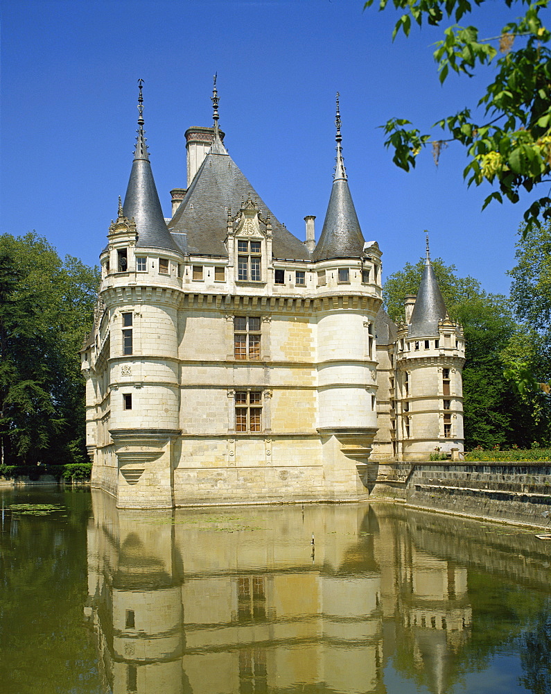 Chateau, Azay-le-Rideau, Indre-et-Loire, Loire Valley, France, Europe