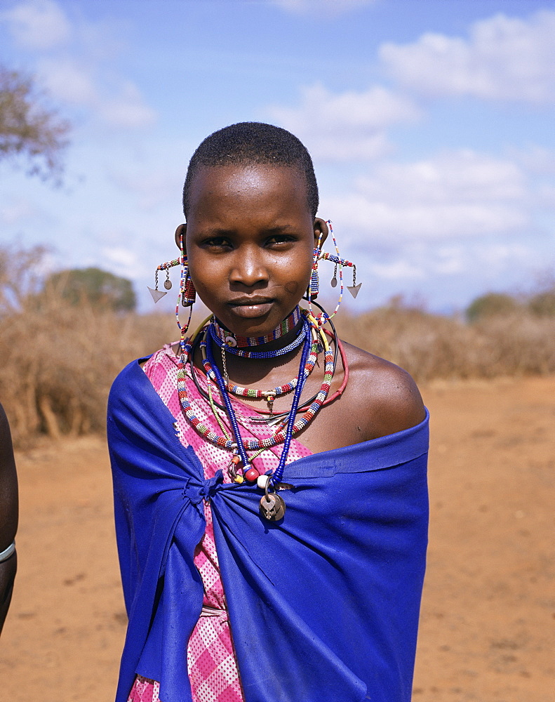 Masai woman, Kenya, East Africa, Africa