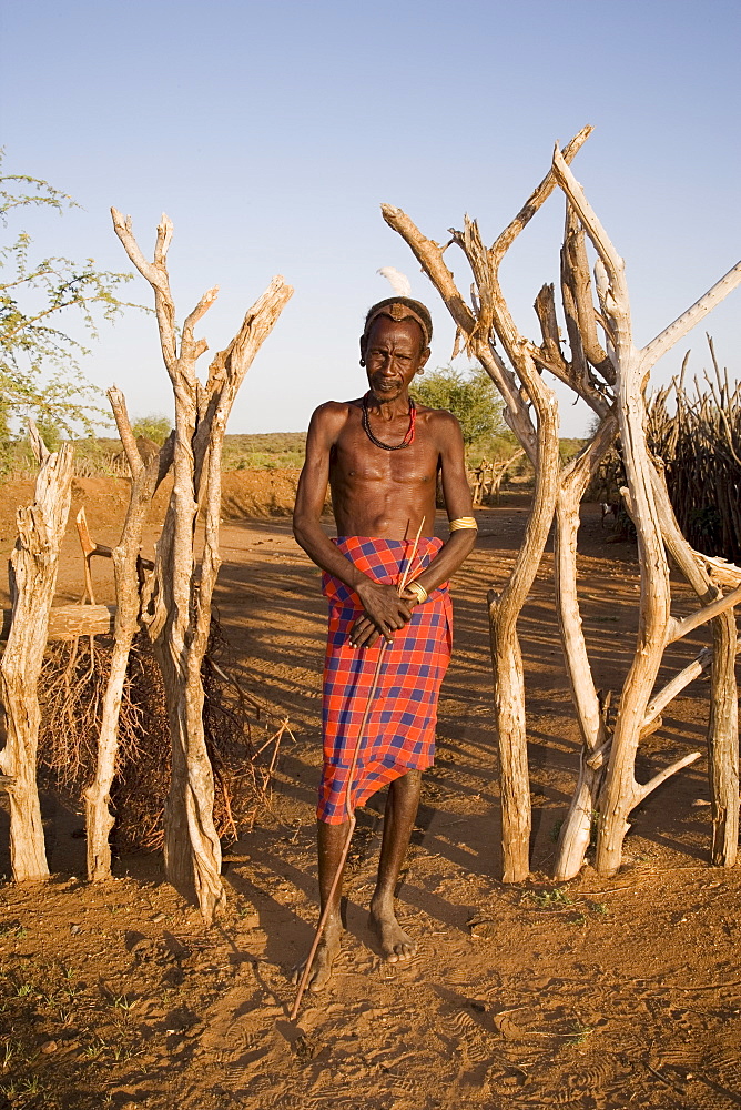 Hamer tribesman, Lower Omo Valley, southern Ethiopia, Ethiopia, Africa