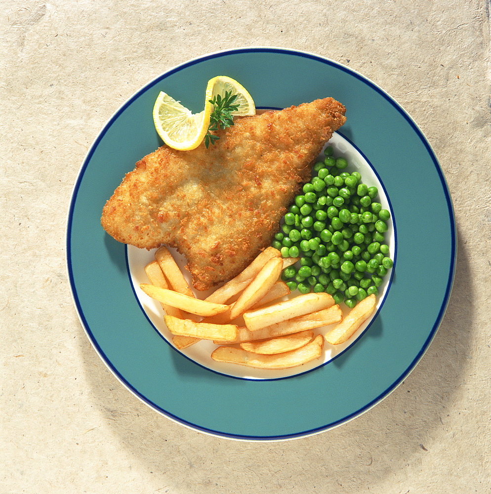 Fish and chips, traditional British dish