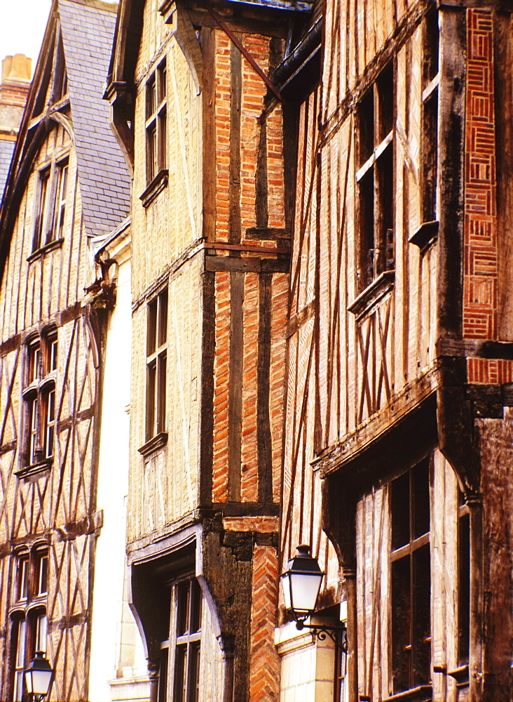 Half-timbered houses, Old Town, Tours, Loire Valley, France, Europe