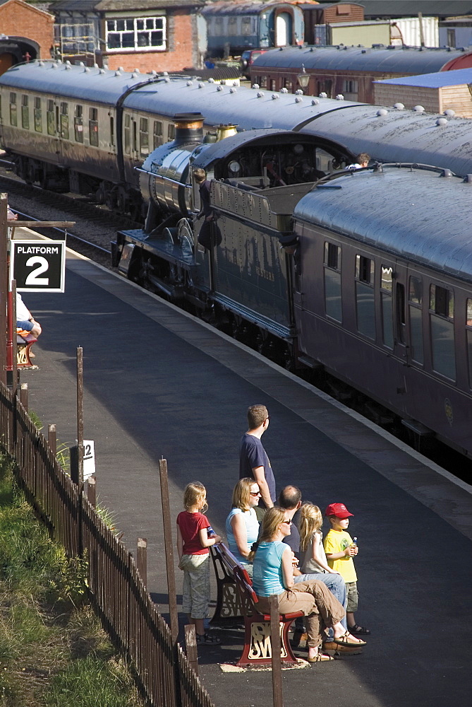 The Gloucestershire and Warwickshire Heritage Steam and Diesel railway, Toddington station, The Cotswolds, Midlands, England, United Kingdom, Europe