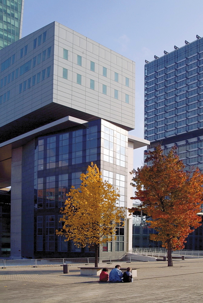 Modern office blocks, Euralille, Lille, Flanders, Nord, France, Europe