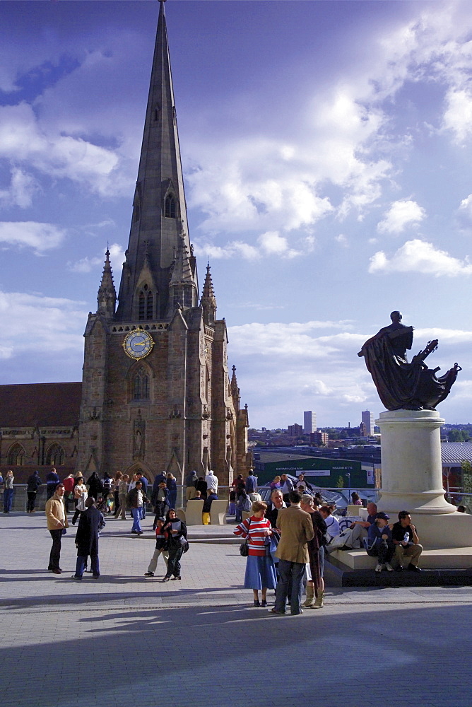 St. Martins in the Bull Ring church, Bull Ring Shopping Centre, Birmingham, England, United Kingdom, Europe