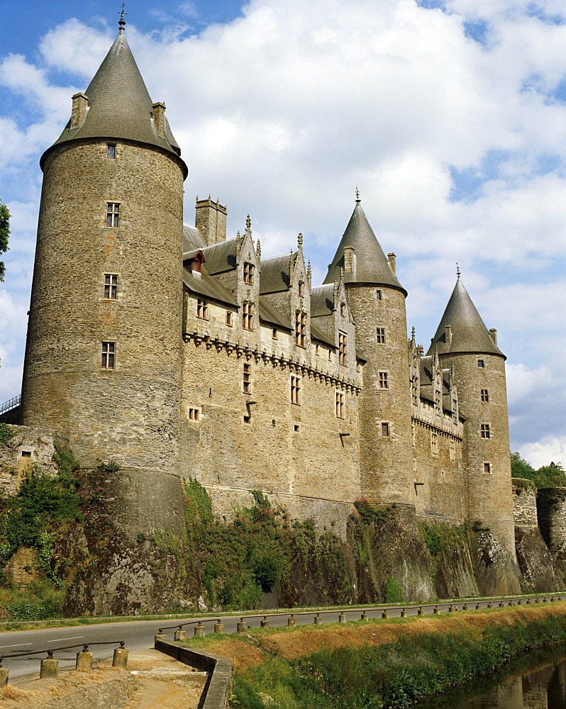 Josselin castle, Josselin, Brittany, France, Europe