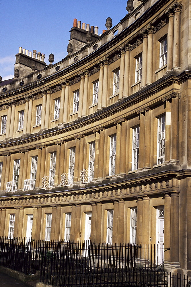 The Circus, Georgian terrace, Bath, UNESCO World Heritage Site, Avon, England, United Kingdom, Europe