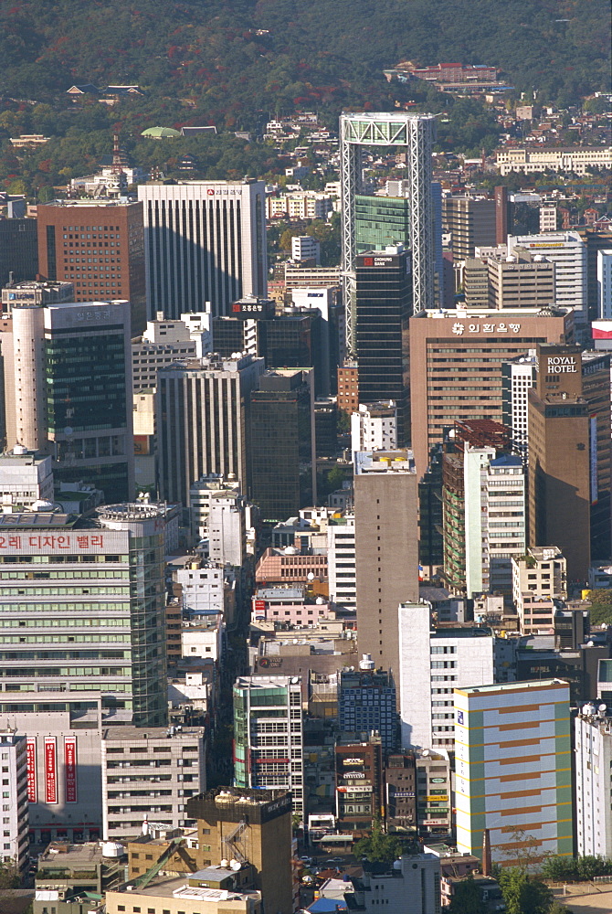 Ulchiro central business district, Seoul, South Korea, Asia