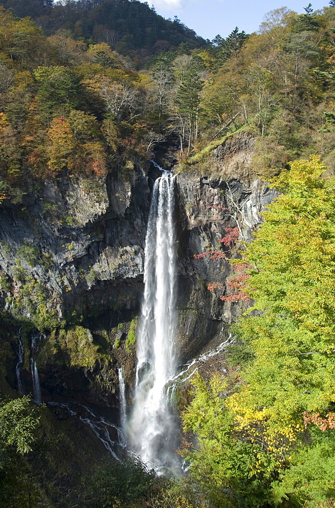 Kegon-no-taki, waterfall 97m high, Chuzenji, Nikko, Honshu, Japan