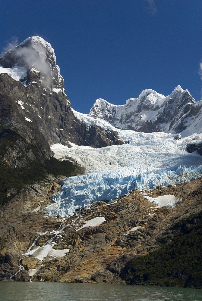 Glaciar Balmaceda (Balmaceda Glacier), Fjord Ultima Esperanza, Puerto Natales, Patagonia, Chile, South America