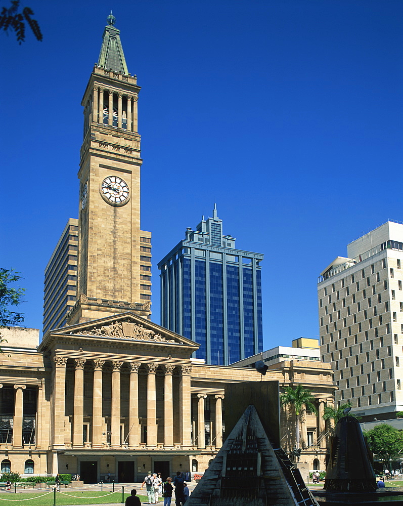 The City Hall in the city of Brisbane, Queensland, Australia, Pacific