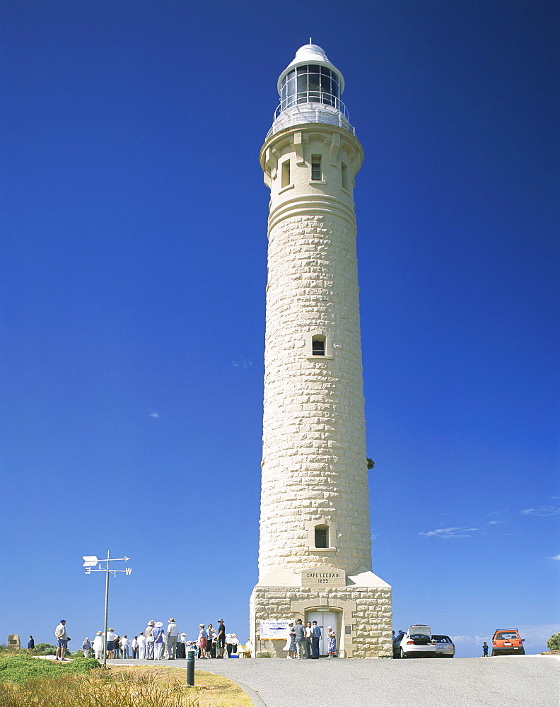 Exterior of Cape Leeuwin Lighthouse, in the extreme southwest corner of Australia, Western Australia, Australia, Pacific