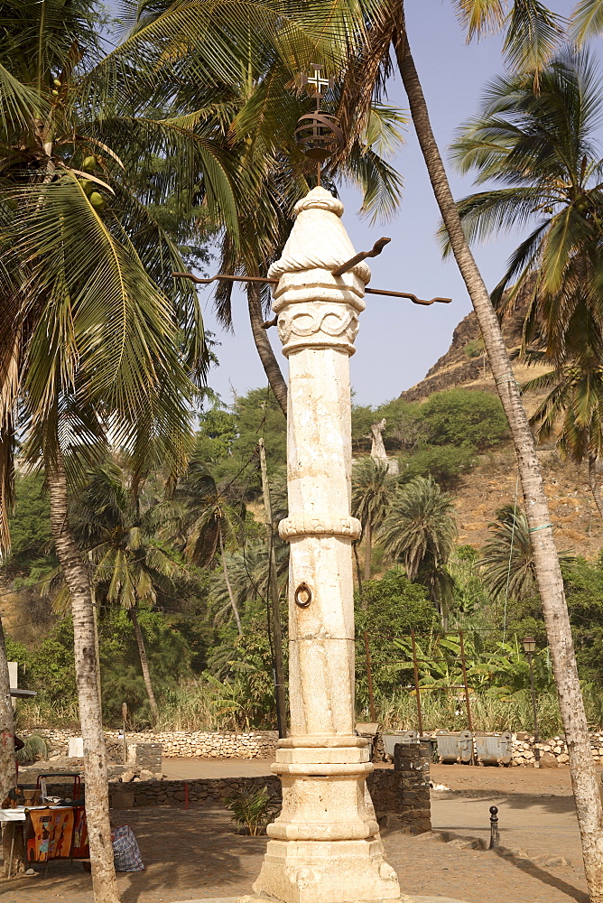 Pillory, Cidade Velha, Santiago, Cape Verde Islands, Africa