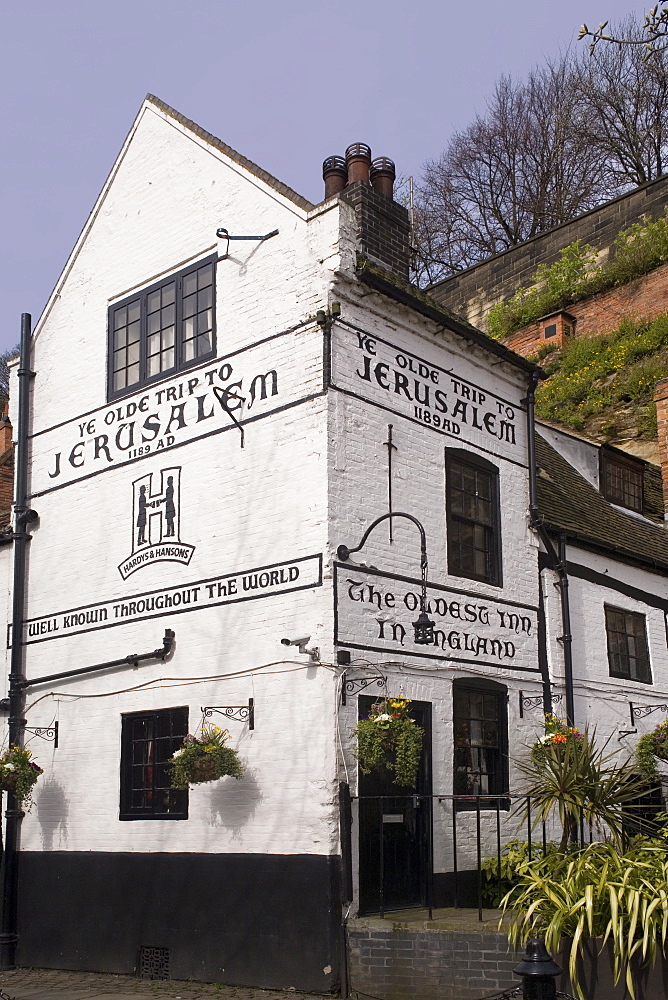 Trip to Jerusalem Inn, claimed to be the oldest inn in England, Nottingham, England, United Kingdom, Europe