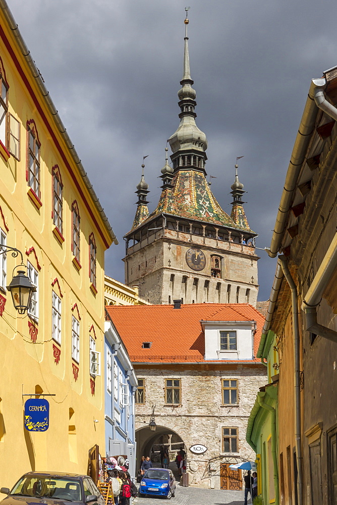 Clocktower, Sighisoara, UNESCO World Heritage Site, Translyvania, Romania, Europe