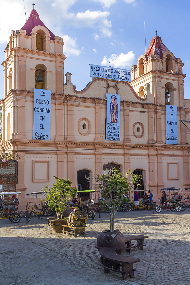 Candelaria church, Plaza del Carmen, Camaguey, Cuba, West Indies, Caribbean, Central America