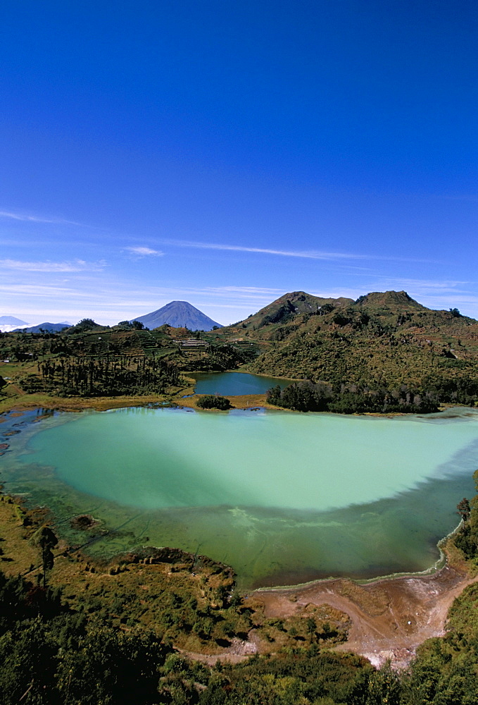 Telega Warna (Talaga Warna), Dieng Plateau, island of Java, Indonesia, Southeast Asia, Asia