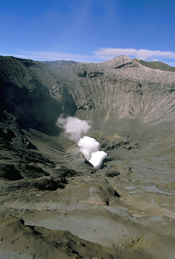 Rim of Gunung Bromo, Bromo-Tengger-Semeru National Park, island of Java, Indonesia, Southeast Asia, Asia