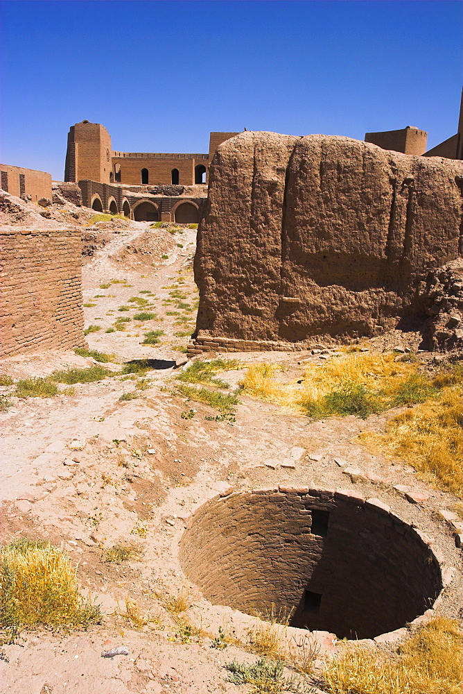 Well inside the Citadel (Qala-i-Ikhtiyar-ud-din), originally built by Alexander the Great, but in its present form by Malik Fakhruddin in 1305AD, Herat, Herat Province, Afghanistan, Asia