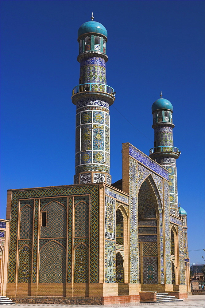 The Friday Mosque or Masjet-eJam, built in the year 1200 by the Ghorid Sultan Ghiyasyddin on the site of an earlier 10th century mosque, Herat, Herat Province, Afghanistan, Asia