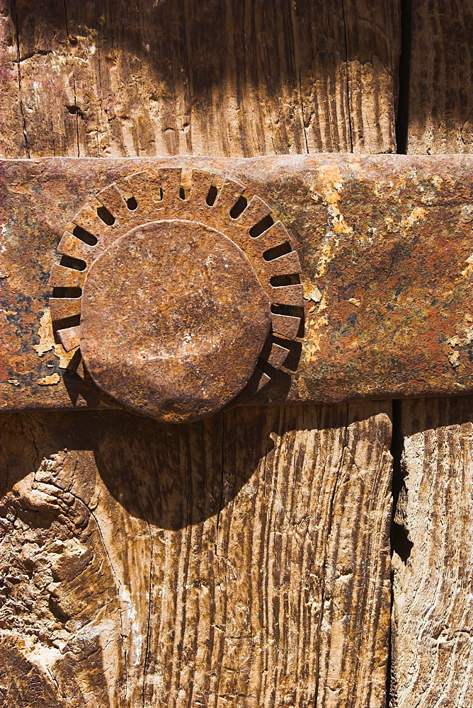 Detail of door near the Citadel, Herat, Herat Province, Afghanistan, Asia