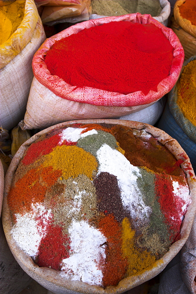 Spice shop, Bazaar, Central Kabul, Afghanistan, Asia