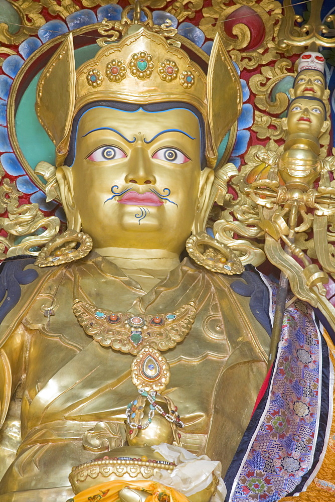 Padmasambhava statue, Kathok Wodsallin Gompa, Yuksom (Yuksam), Sikkim, India, Asia