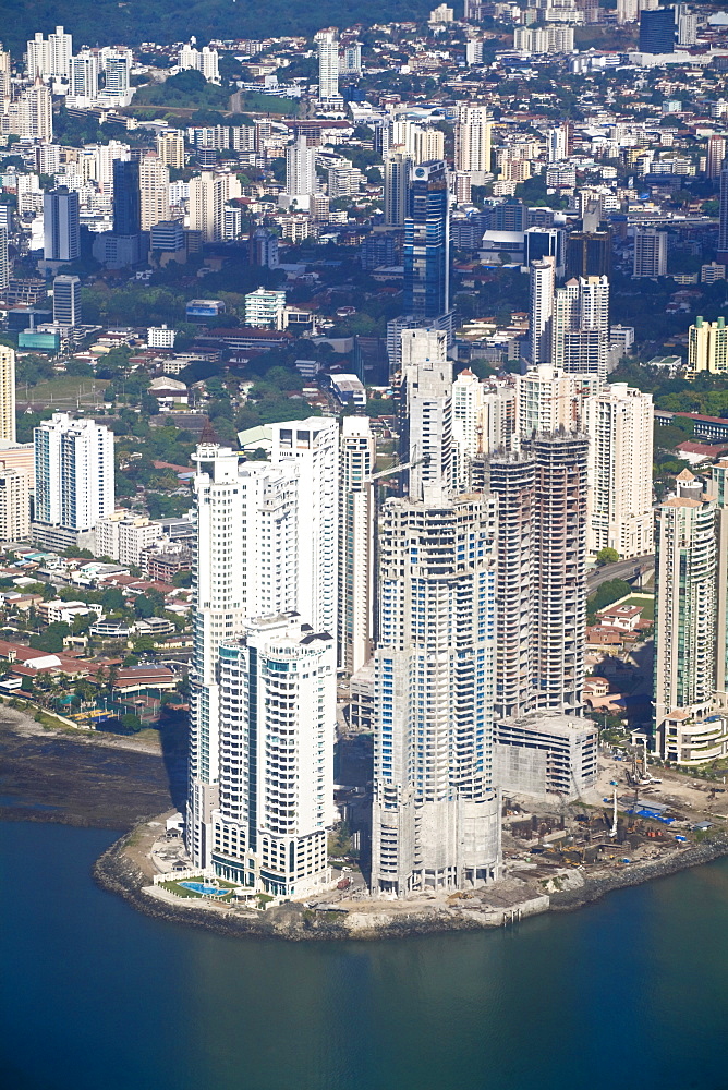 Aerial view of city, Panama City, Panama, Central America