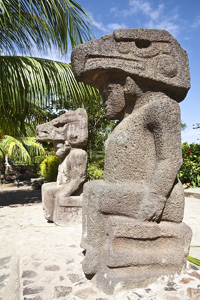 Ancient statues, Altagracia, Ometepe Island, Nicaragua, Central America