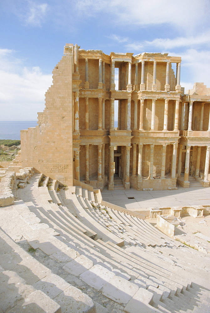 The Theater, Sabratha, 2nd century Roman city, Libya, North Africa