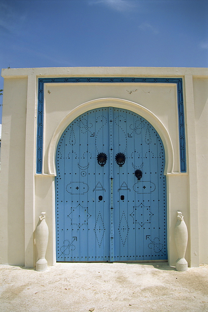 Detail of door, Carthage, Tunisia, North Africa, Africa