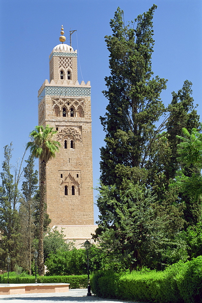 The Koutoubia Minaret, Marrakech, Morroco, North Africa, Africa