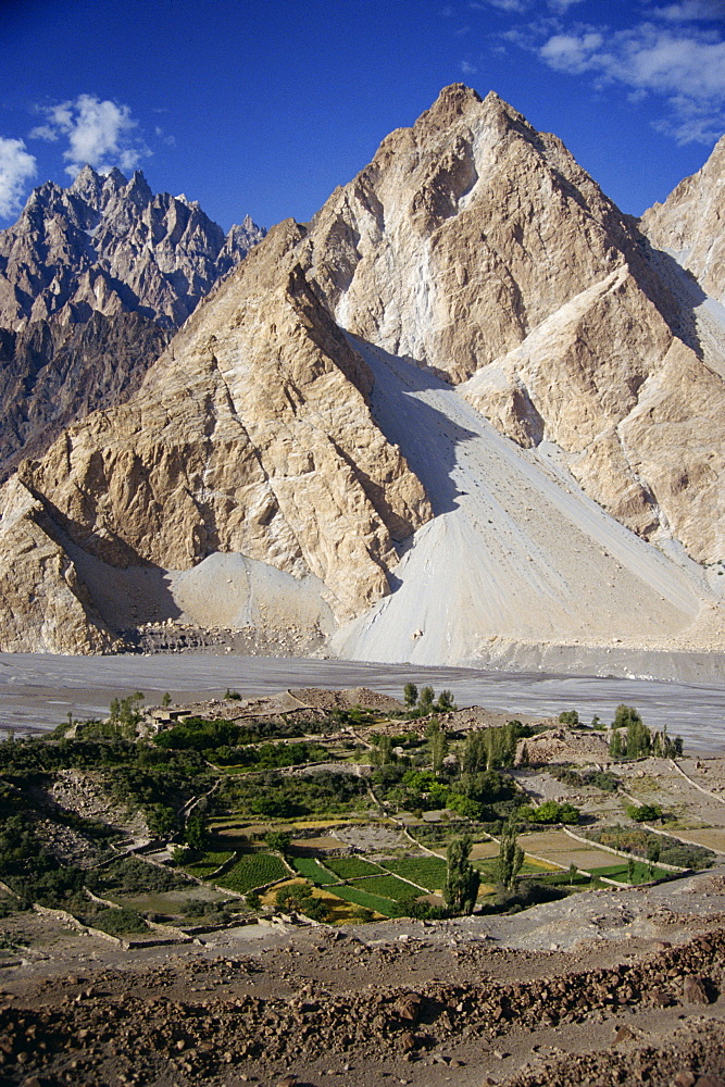 The Gojal Region seen from the Karakoram Highway, Pakistan, Asia