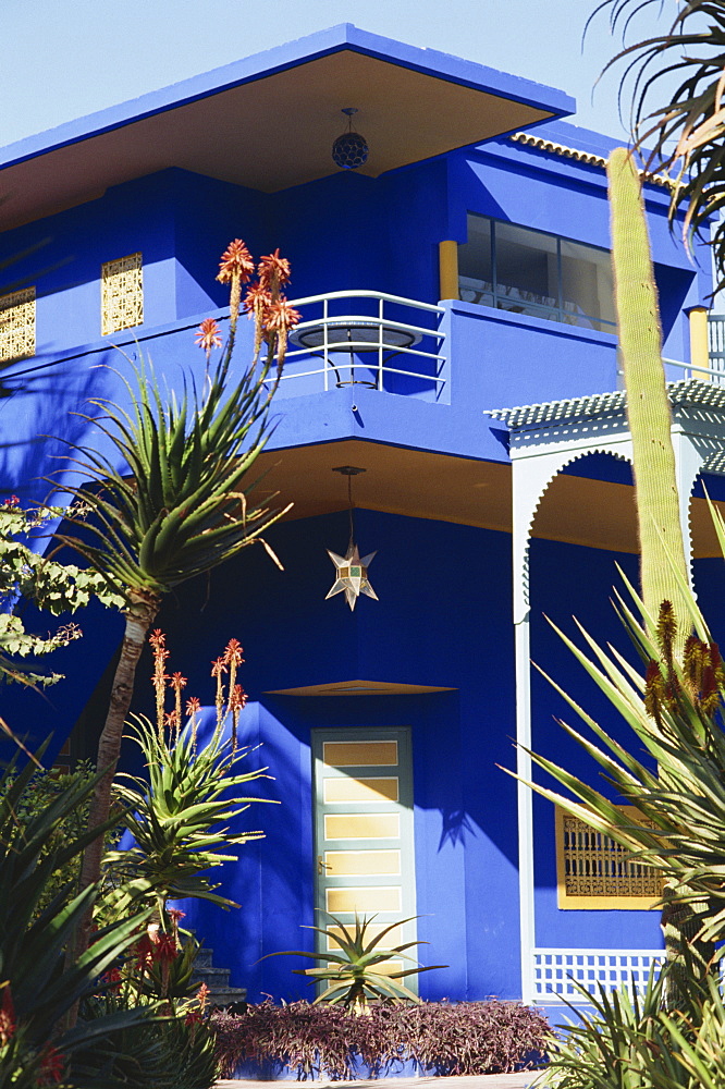 Yves Saint Laurent Garden House, Marrakesh, Morocco, North Africa, Africa