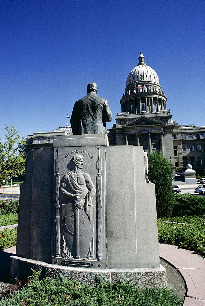 W. A. Coughanor Monument outside Idaho Capitol, Boise, Idaho, United States of America (U.S.A.), North America