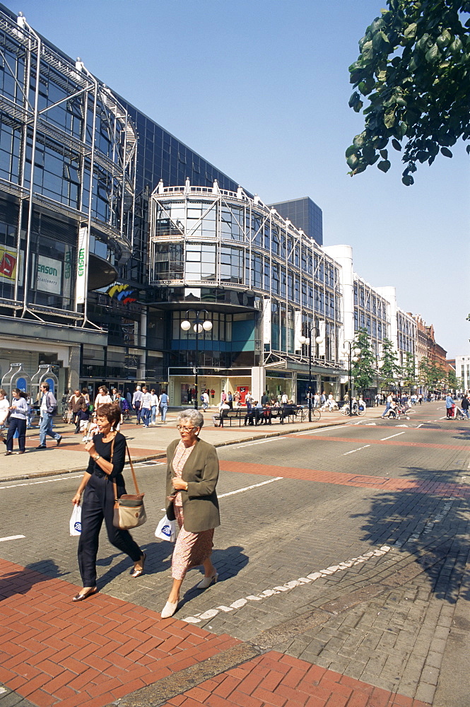 Downtown shopping area, Belfast, Ulster, Northern Ireland, United Kingdom, Europe