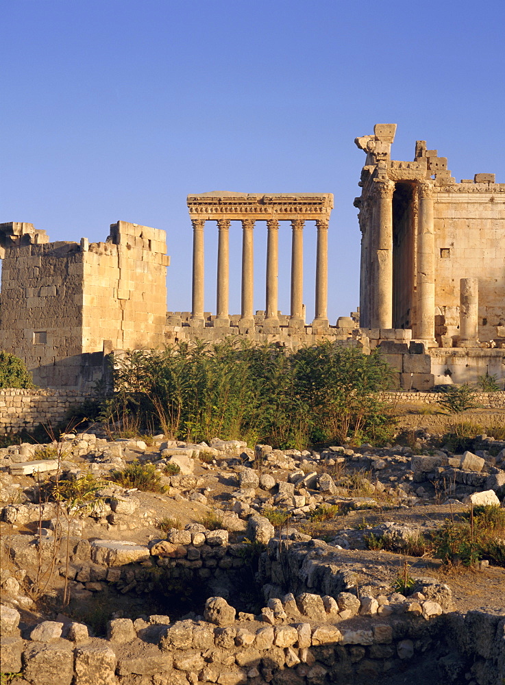 The Temples of Venus and Jupiter, Baalbek, Bekaa Valley, Lebanon