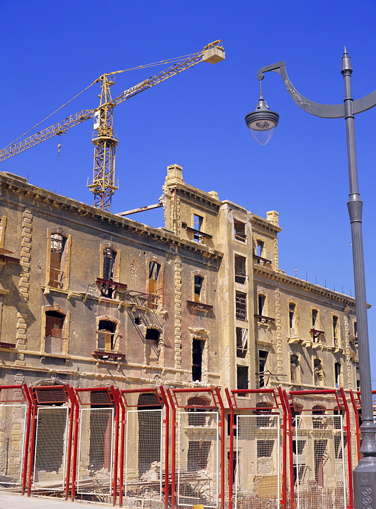 Rebuilding a building from the Ottoman era, central district, Beirut, Lebanon