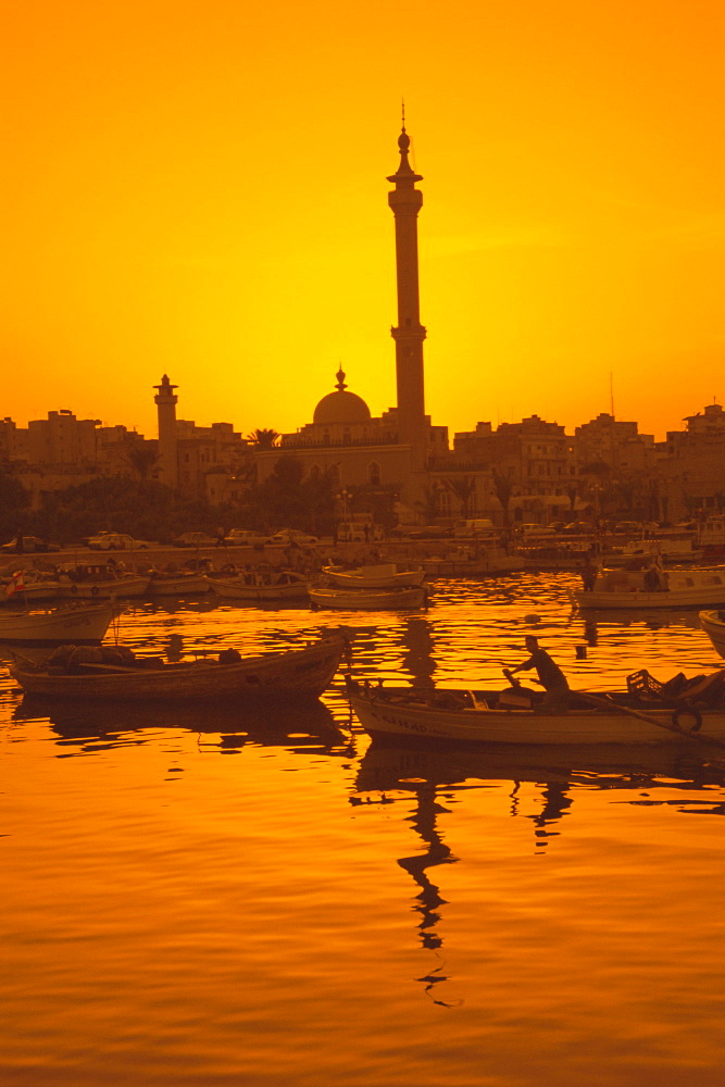 El Mina mosque and port, Tripoli, Lebanon, Middle East