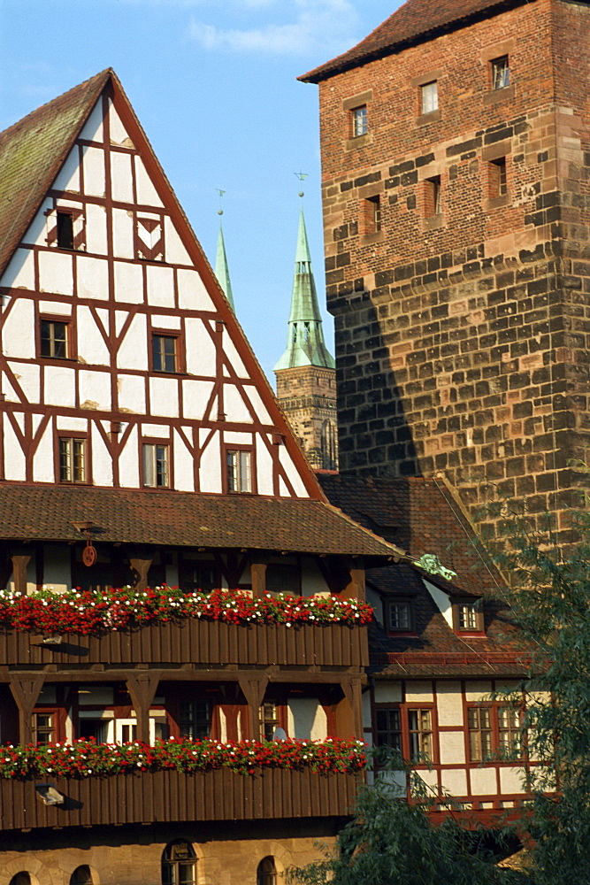 Weinstadel (old wine depot), Nuremberg, Bavaria, Germany, Europe