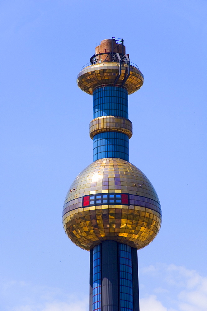 Hundertwasser incinerator, Vienna, Austria, Europe