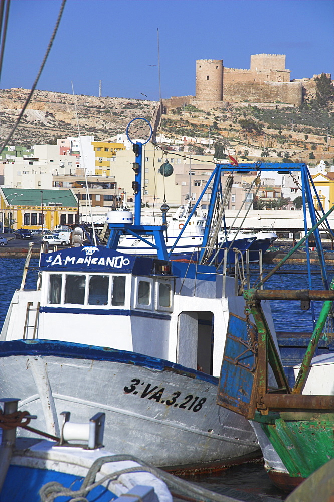 Port and Alcazaba, Almeria, Andalucia, Spain, Europe