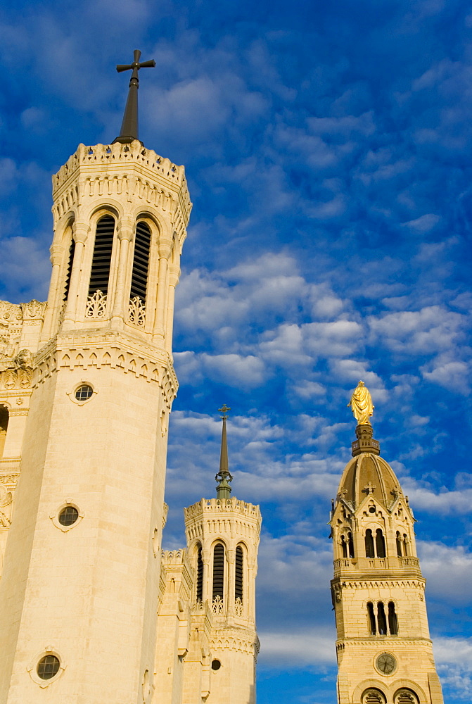 Basilica Fourviere, Lyons, Rhone, France, Europe