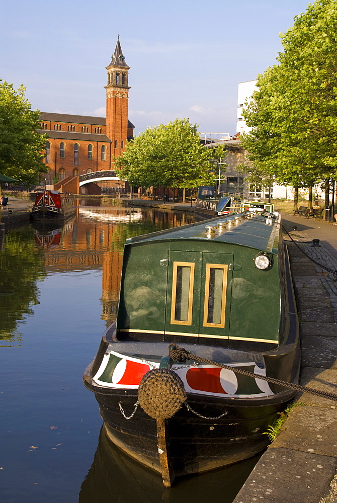 St. George's church, Castlefield Canal, Manchester, England, United Kingdom, Europe