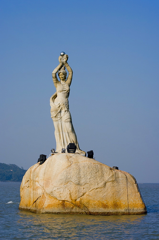 Fisher girl statue, ,Zhuhai, Guangdong, China, Asia